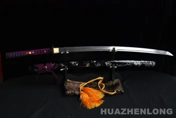 Verodostojno ročno japonski samuraj katana krat jekla meč sharp polno tang
