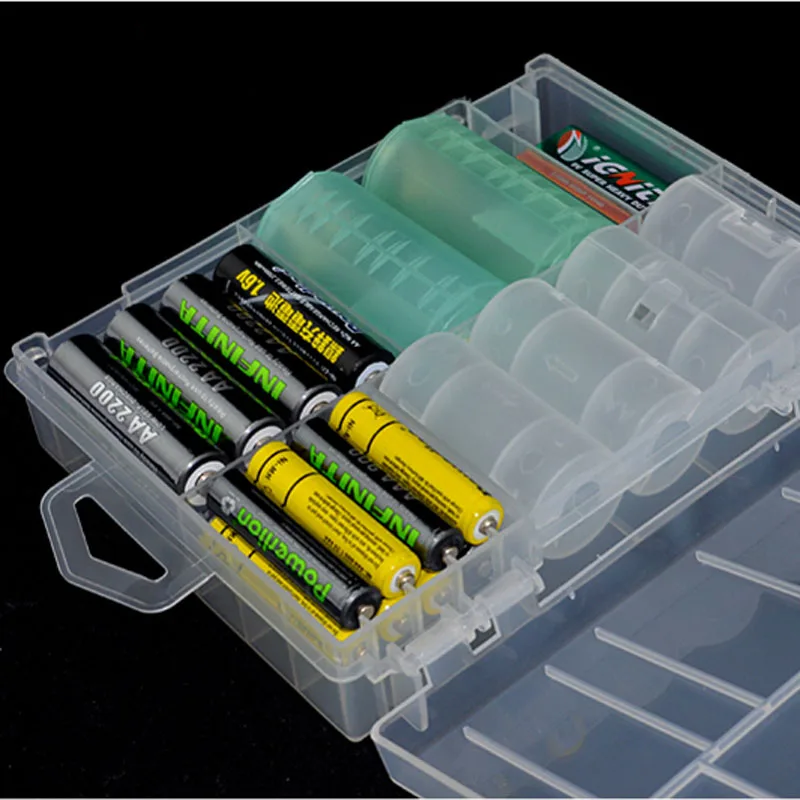 20/48Slot Trajne AAA Baterije Škatla za Shranjevanje Trdih Primeru Imetnik Polnilna Baterija Power Bank Plastični Primeru Imetnik