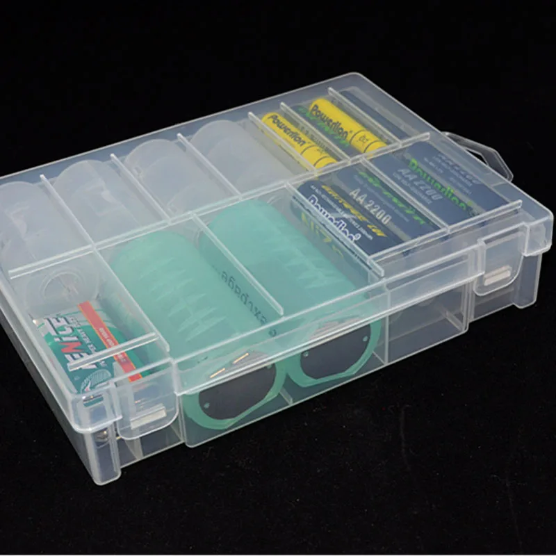 20/48Slot Trajne AAA Baterije Škatla za Shranjevanje Trdih Primeru Imetnik Polnilna Baterija Power Bank Plastični Primeru Imetnik
