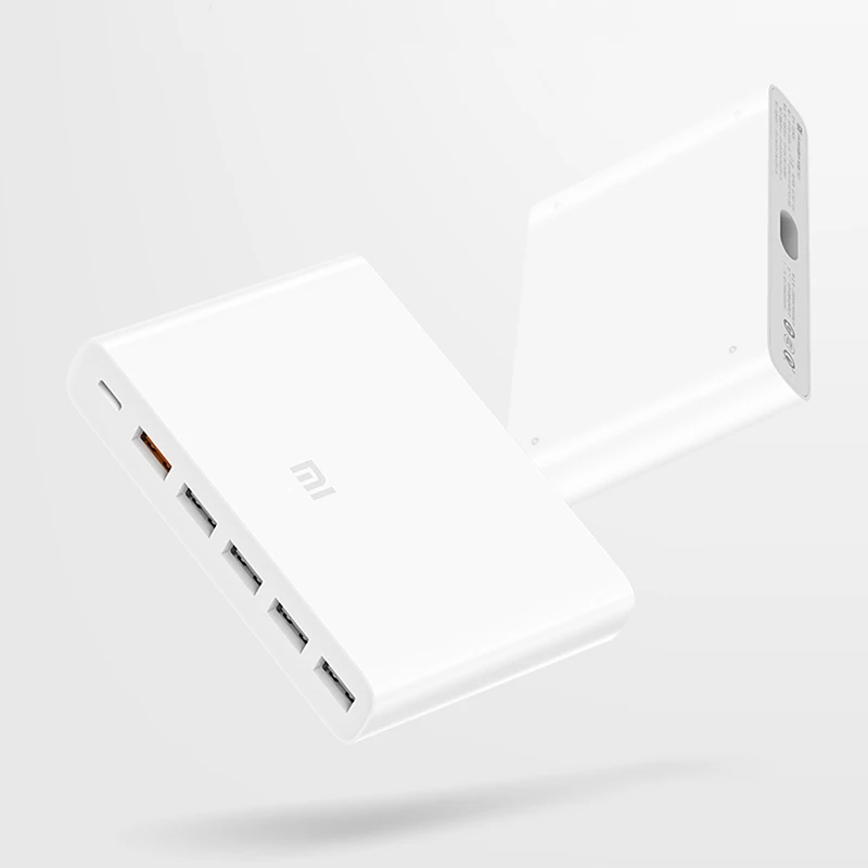 Original Xiaomi USB-C 60 W Polnilnik Izhod Tip-C 6 Vrat USB, QC 3.0 Hitro Polnjenje 18W X2 + 24W(5V=2.4 MAX) za Mobilni Telefon, Tablični računalnik