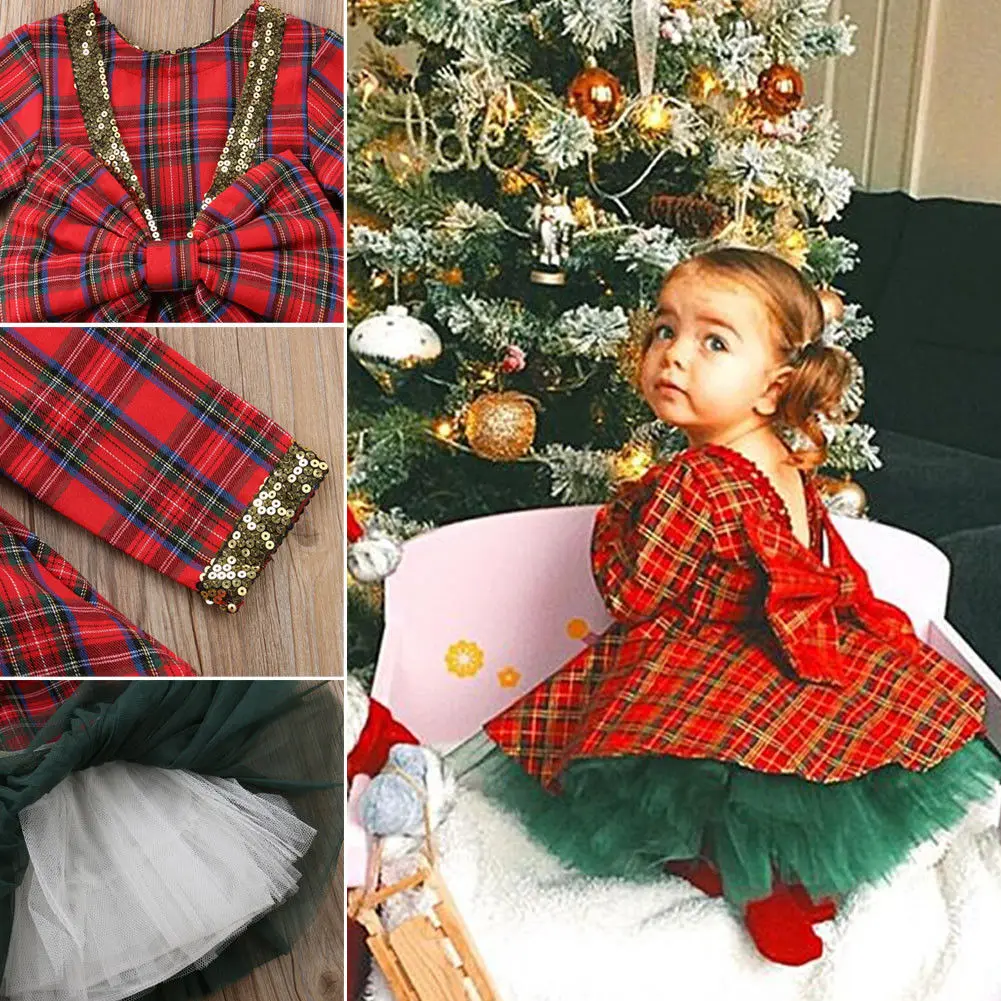 Malčka Dekleta Božič Obleko Kariran Očesa+Sequins Til Obleko Obleke Otroke Božič Obleke Za Dekleta Vestido Infantil Za Božič