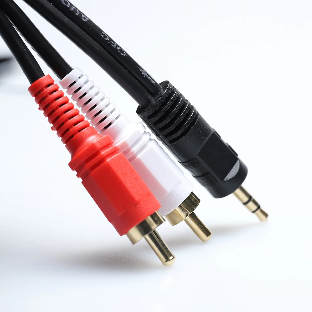 PCER 2RCA za avdio kabel 3,5 mm jack rca aux kabel 1,5 m 3m, 5m in 10m 15m Za Večpredstavnostna Edifer za Domači Kino DVD 2RCA avdio kabel