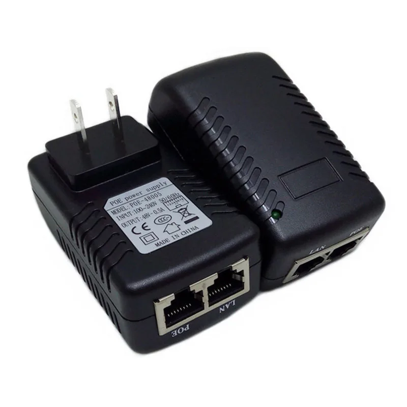Poe 48V 0.5 A Poe Injektor EU in ZDA UK Steno, Čep Ethernet Adapter Za Ip Kamero Power Over Ethernet napajanje Poe Stikalo Napajanje