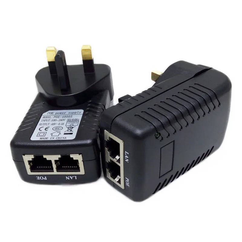 Poe 48V 0.5 A Poe Injektor EU in ZDA UK Steno, Čep Ethernet Adapter Za Ip Kamero Power Over Ethernet napajanje Poe Stikalo Napajanje