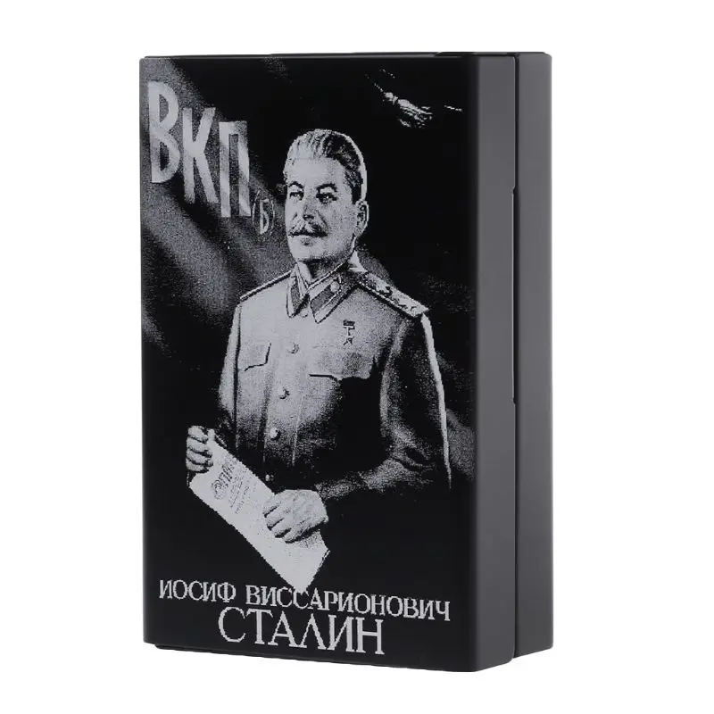 Aluminijeve Zlitine Cigaret Primeru Vklesan Sovjetske Zveze Stalin Ne Bo Zbledi Škatle Cigaret Prenosni Škatle Imetniki