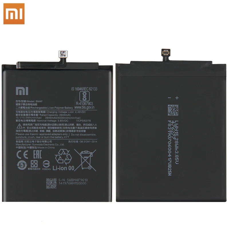 Original Xiaomi Mi A3 CC9 CC9e Baterijo Telefona BM4F 4030mAh Visoka Zmogljivost Telefon XiaoMi Baterij Brezplačna Orodja, Telefon AKKU