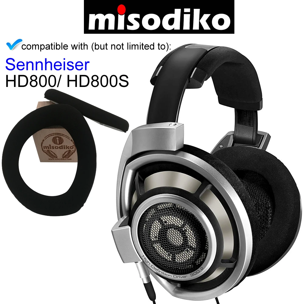 Misodiko Zamenjava Uho Blazine Blazine, Kit, s Plastično Zaponko za Sennheiser HD800/ HD800S, Slušalke Popravilo Delov Earpads