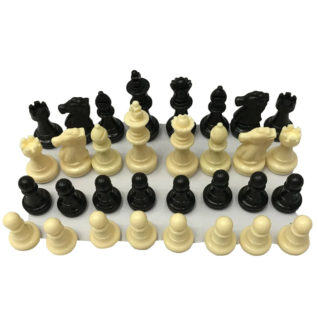 32 Kosov 6.4 cm Šahovske Figure Odrasle Otroke, Šah Intelektualne Igrače Plastične Šah Znak Prvenstvo Igra Igrače