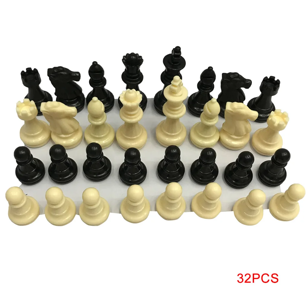 32 Kosov 6.4 cm Šahovske Figure Odrasle Otroke, Šah Intelektualne Igrače Plastične Šah Znak Prvenstvo Igra Igrače