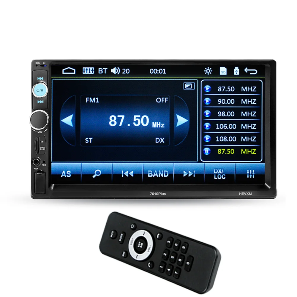 7 palčni Universal Avto Multimedijski Predvajalnik, 2 Din Radio, Bluetooth HD MP5 Medijev TF FM Podporo Pogled od Zadaj Kamero