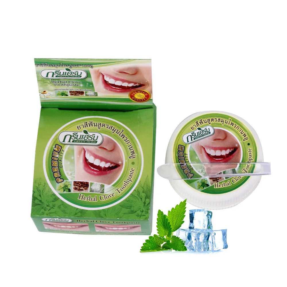 10 g/25 g Zel Mint Zob Zob zobna pasta Naravni Zeliščni Strok Zobne paste Dentifrice Odstranite Madeže Protibakterijsko Alergijske Gel