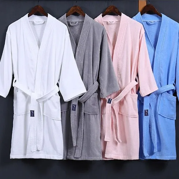 Nekaj Kratkih Bombaž Kimono Kopalni Plašč Ženske Saten Sleepwear Pozimi Nov Salon Homewear Toplo Intimno Perilo, Domača Oblačila