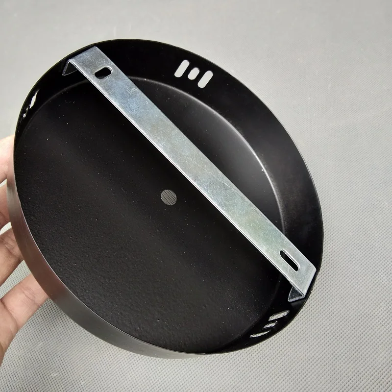 180mm black metal osnove lučka znanja stropno ploščo z 10 mm centralna luknjo in montažno ploščo