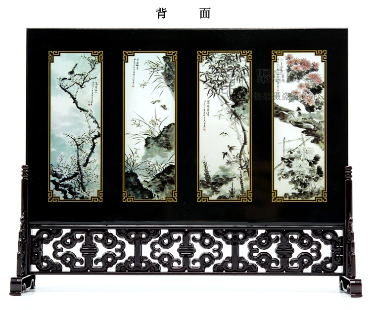 Kitajci Lesene Lacquerware Tabela Okraski Dekor Pisarniški Pribor Dekoracijo za Dom Dnevna Soba Darila z Box