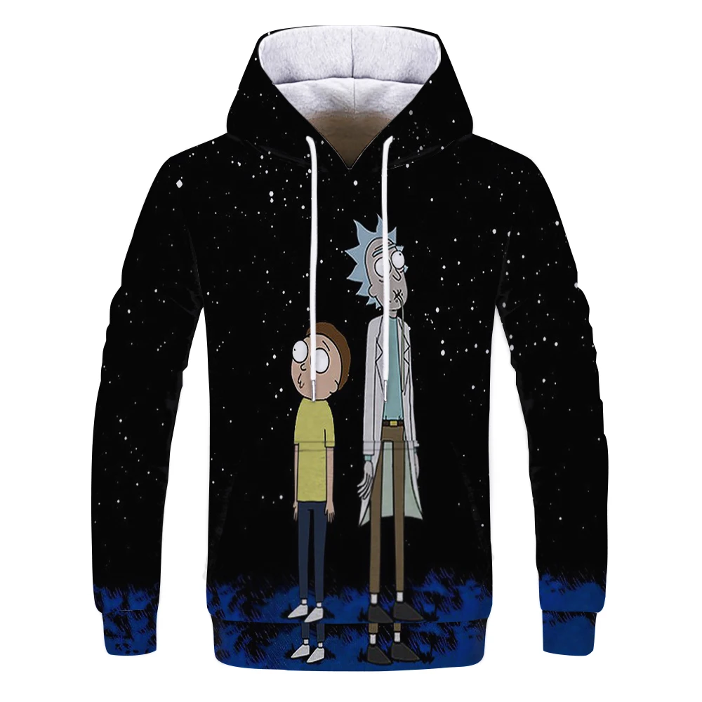 2021 najnovejše moških in žensk hoodies 3D Rick Morty print custom nekaj majica priložnostne hoodies svoboden moški Puloverji s kapuco