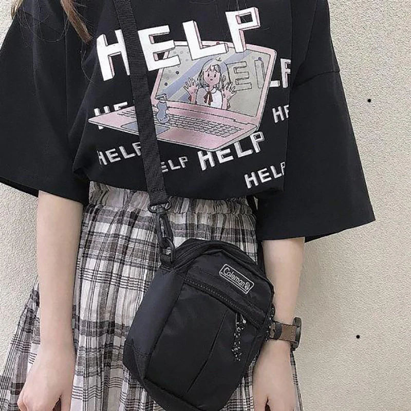 Nov Poletni T-shirt Ženska preppy stil Priložnostne Tees svoboden Kawaii Harajuku T-majice, smešne tiskanje kratek sleeve zgornji del ženske t-shirt