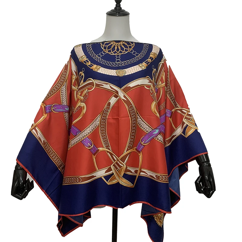 Moda evropske oblačila Za Ženske Priljubljena Tajska Poletje Bohemian Natisnjeni Batwing Rokav Svile tam kaftan Bluzo Za Noč Stranka