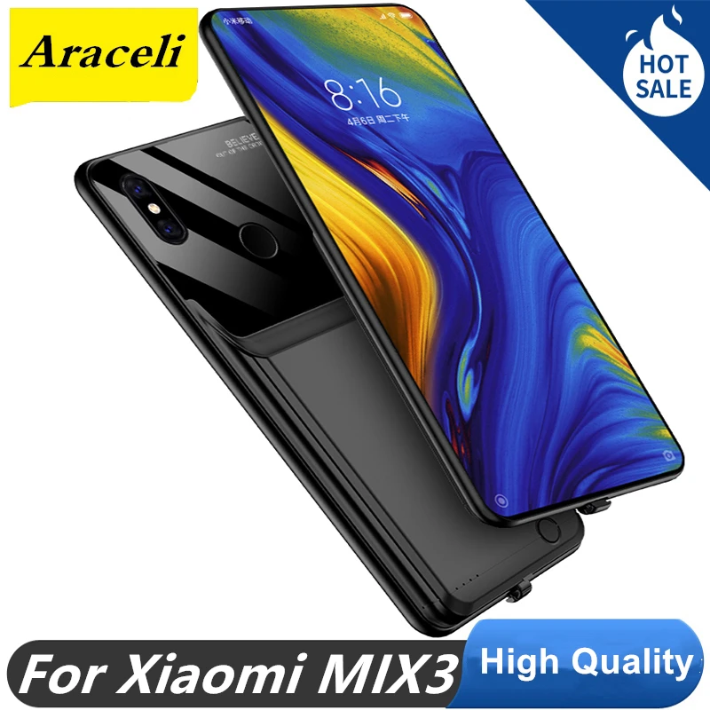 Araceli 10000 Mah Za Xiaomi Mi Mix 3 Baterije Primeru In Moči Banke Smart Za Xiaomi Mix 3 Polnilnik Baterij Primeru