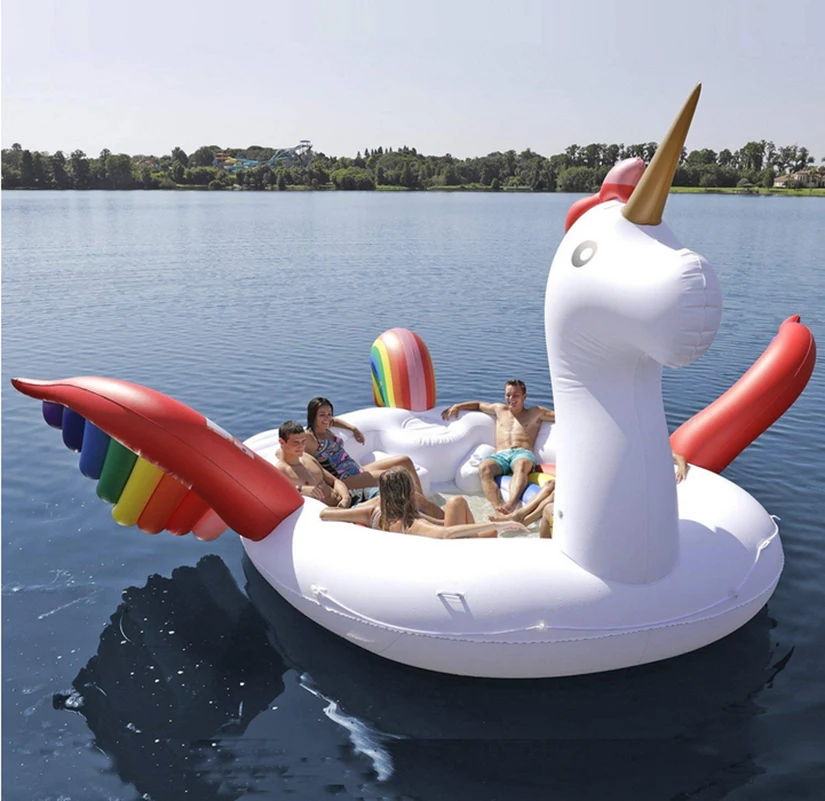 Veliko Samorog Bazen Float Velikan Napihljivi Unicorns Bazen Za Pool Party