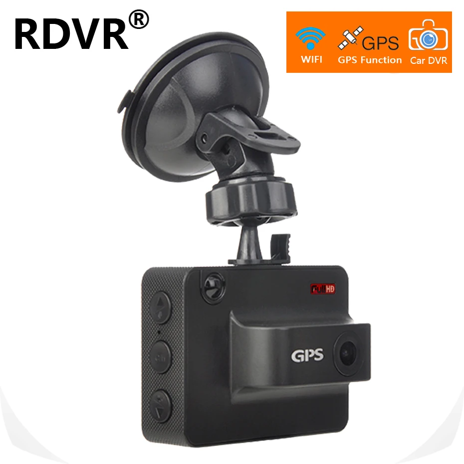 R DVR Dash Cam Avto DVR Kamera, WiFi, GPS Full HD 1080P Video, Registrator Diktafon dashcam G-senzor Laltitude in Dolžino zaslona