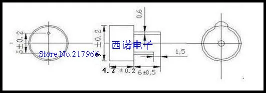 3V 5V zumer STDT09-03 9 MM * 4.2 MM aktivna zumer 3V temperature okolice
