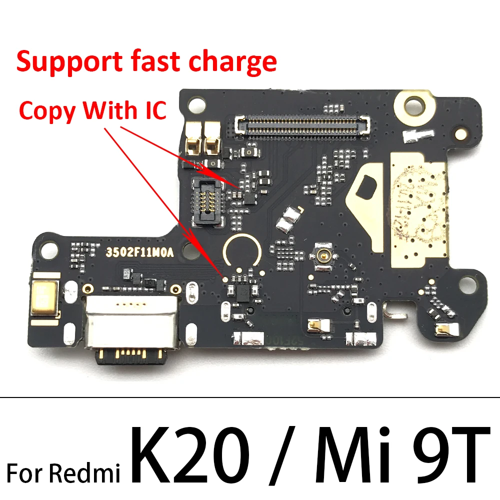 Originalno Polnjenje prek kabla USB Vrata Dock Polnilnik Priključek Odbor Flex Kabel Za Xiaomi Mi 9T Redmi 8 8A 9A 9 K30 K20 / Redmi Opomba 9