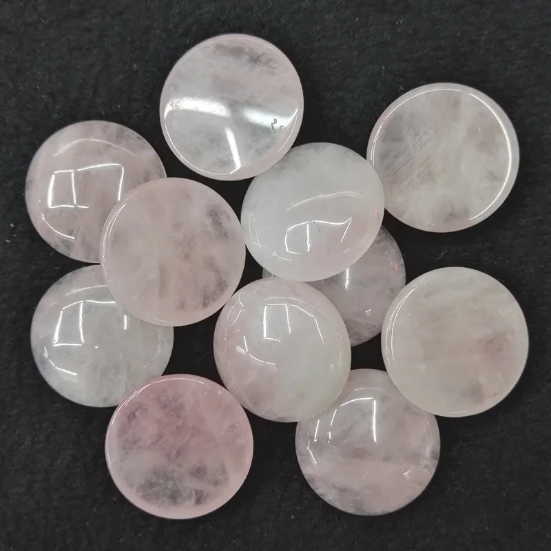 Moda naravno roza kristalni kamen kroglice 25 mm krog cab chrysoprase 20pcs/veliko za Nakit, pribor Debelo brezplačna dostava