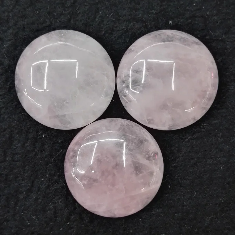 Moda naravno roza kristalni kamen kroglice 25 mm krog cab chrysoprase 20pcs/veliko za Nakit, pribor Debelo brezplačna dostava