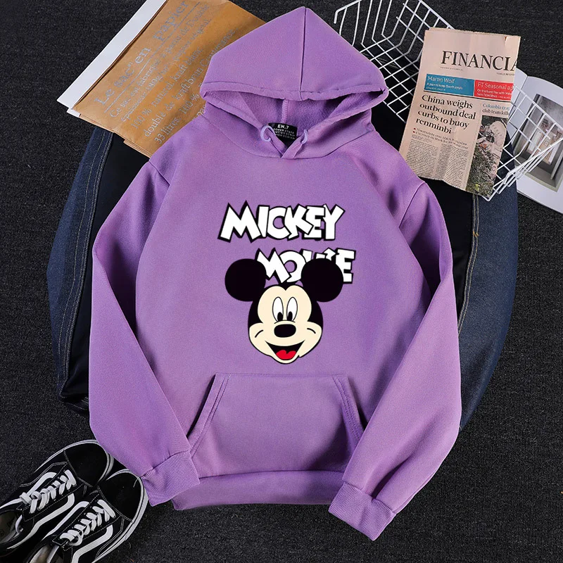 Disney Mickey Miške Minnie pulover s kapuco jopica ženska risanka dolgo sleeved nekaj divjih svoboden moda ulica hoodie toplo oblačila