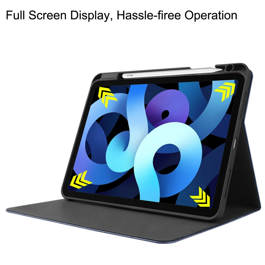 Samodejno Zbudi Spanje Shockproof Flip Tablet Zaščitni ovitek Za Apple Ipad Zraka 4 za 10,9-palčni 2020 A2072 A2324 Kritje PU Usnje