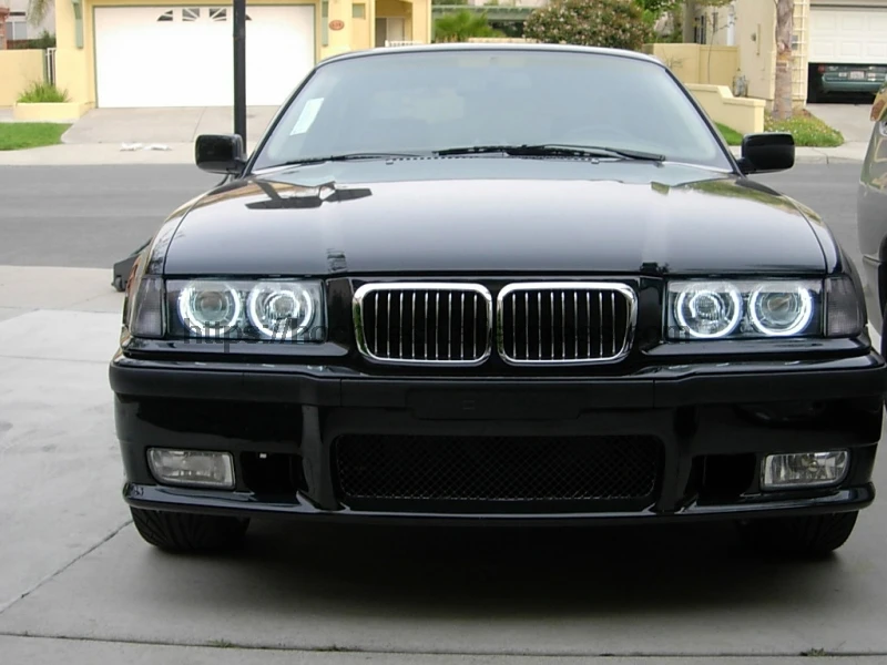HochiTech za BMW Serije 3 E36 1990-2000 avto styling Ultra svetla 6000K Xenon Bela SMD LED Angel Eyes Halo Obroči
