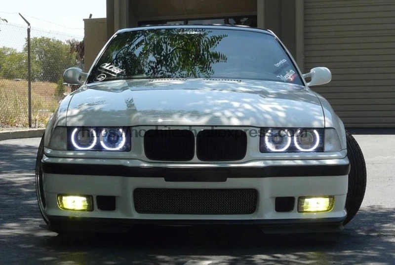 HochiTech za BMW Serije 3 E36 1990-2000 avto styling Ultra svetla 6000K Xenon Bela SMD LED Angel Eyes Halo Obroči