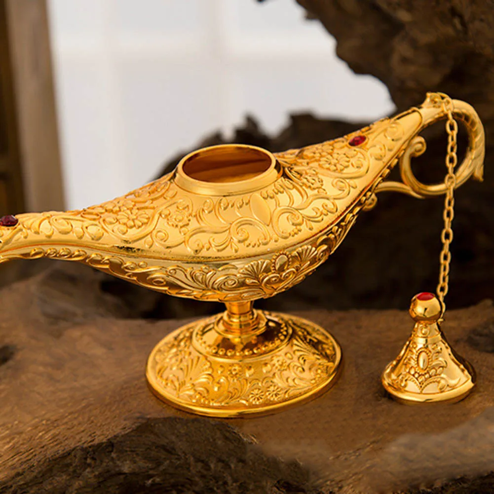 Tradicionalni Votlih Iz Pravljice Aladdin Čarobno Svetilko, Ki Želijo Čaj Pot Duh, Lučka Vintage Retro Igrača Za Dom Dekor Okraski