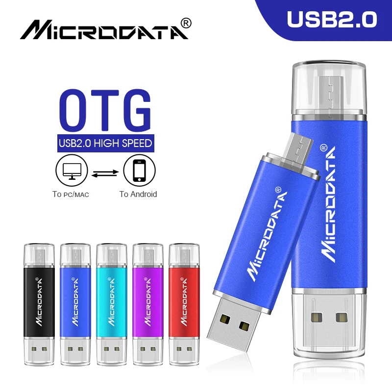 Resnična USB 2.0 OTG Pen Drive High Speed USB Flash Disk 8GB 16gb 32gb 64gb 128GB Memory stick pero za telefon Android tablet