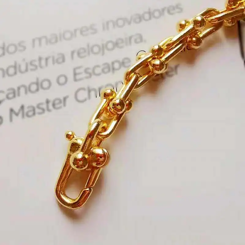 925 sterling srebrna ogrlica, klasičen modni visoke kakovosti, v obliki črke U ogrlica ženska nakit počitnice darilo, izvirno logotip 1:1