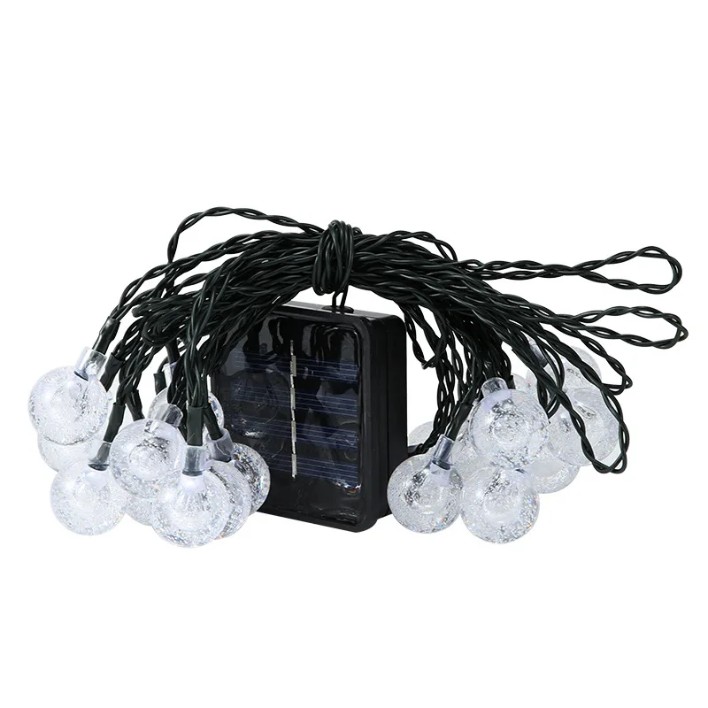 20/50/100 LED Crystall žogo Sončne Niz Luči Prostem Vrt Niz Luči za Božič Wedding Party