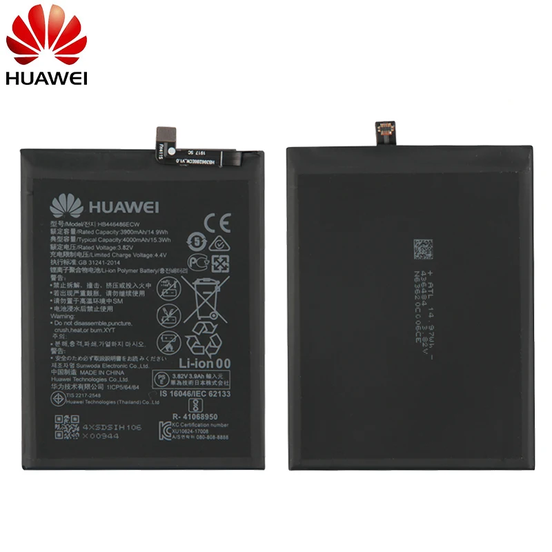 Original Huawei P smart Ž/čast 9X/čast 9X Pro/Nova5i/Uživajo 10 Plus Baterija Telefona HB446486ECW 4000 mah Kapacitete Brezplačna Orodja
