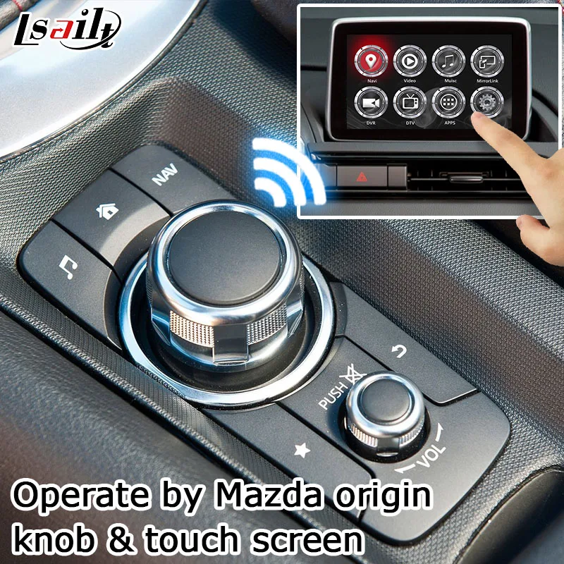 Android / Carplay Vmesnik polje za nova Mazda MX-5 FIAT 124 Spider z GPS navigacijo video vmesnik polje waze yandex za Lsailt