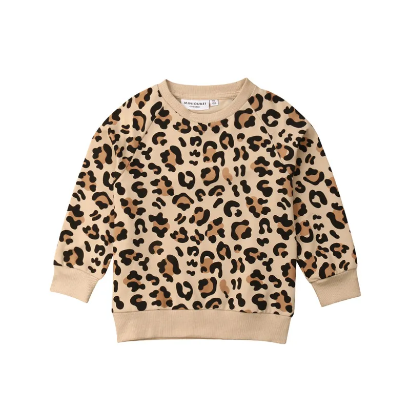 Baby Jopica Otrok Leopard Zajček Tiskanja Puloverji Dekle, Fant Oblačila Moda Srčkan Malčka, Girl Obleke Pomlad Jesen 1-8T Obrabe