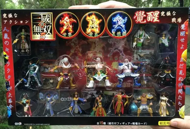 1set Gift box Online Igre Dynasty Warriors 5 Ukrep slika lutka.7 cm otroci pvc cosplay zbirka darilo guanyu diao chan d10
