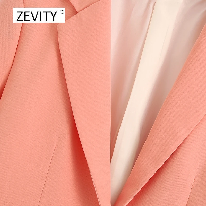 Zevity Nove ženske barva beloprsi singl jopič zarezo ovratnik, dolgi rokavi urad dama vzročno stilsko outwear plašč vrhovi C525