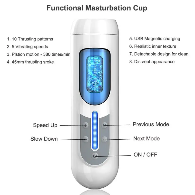 Moška masturbacija sex igrača LETEN električni vaginalne batni zrakoplov pokal moški samodejno thrusting masturbacija seks odraslih izdelki