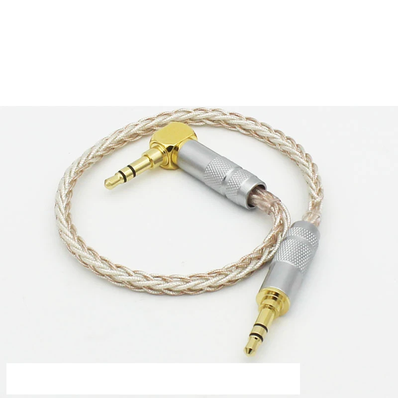Slušalke Priključek za Avdio Kabel 3,5 mm Kabli Moški Moški Pozlačen Srebrn-Kabel za V-MODA Crossfade M-100 Slušalke Avto AUX