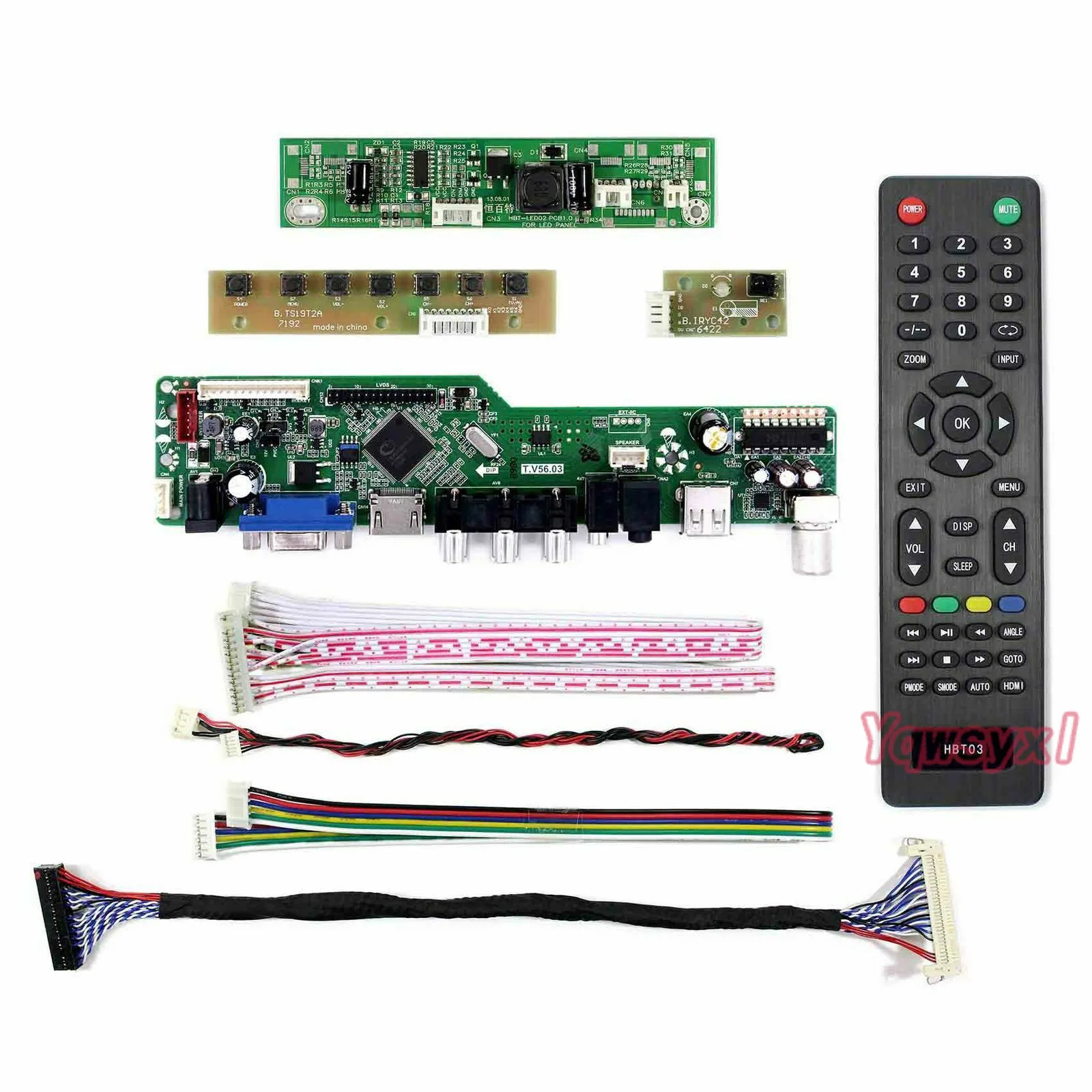 Yqwsyxl Komplet za LTM230HT11 LTM230HT12 LTM230HT09 1920*1080 TV+HDMI+VGA+AV+USB LCD LED zaslon Gonilnik Krmilnika Odbor