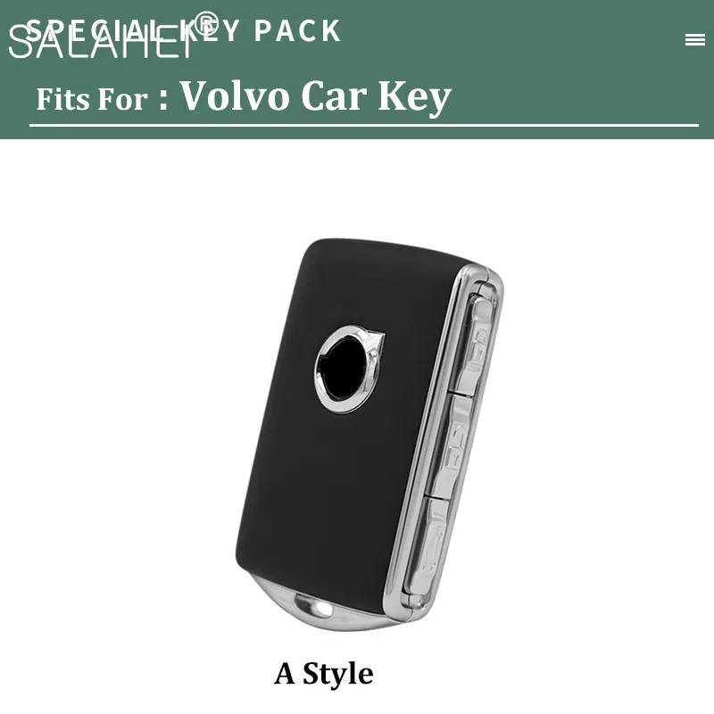Usnje Avto Ključ Primeru Usnja, ki Za Volvo XC40 XC60 S90 XC90 2016-2018 V90 Keychain Vrečko Daljinsko Fob Zaščitnik Pribor Pokrov