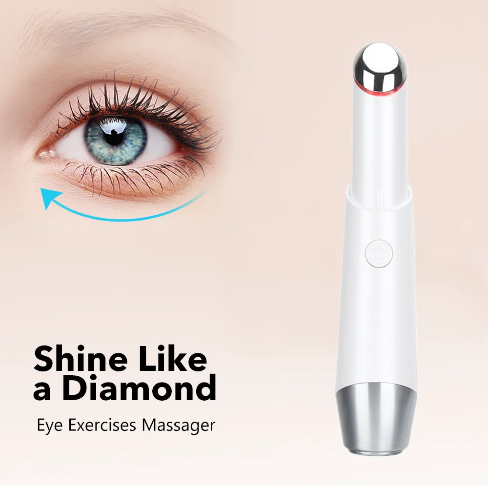 42℃ Električni Oči Massager Polnilna Vibracije Ionske Obraza Massager Foton Terapije Naprave Anti Aging Gubam Odstranitev Nego Kože