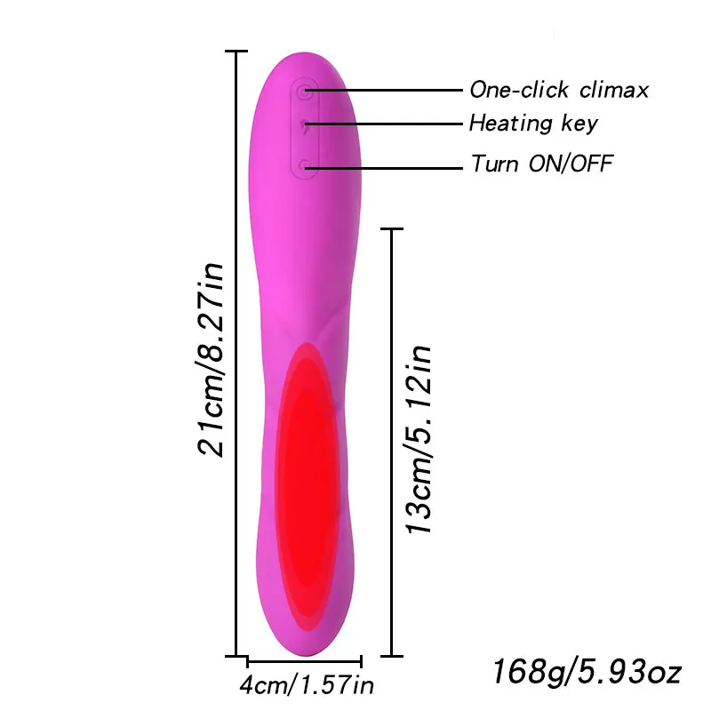 DopaMonkey Ogrevanje vibrator 42 ℃ Mehko Silicone10 Hitrost Vibrator Sex Igrače za Ženske dildo Klitoris G spot Spodbujanje Vibrator