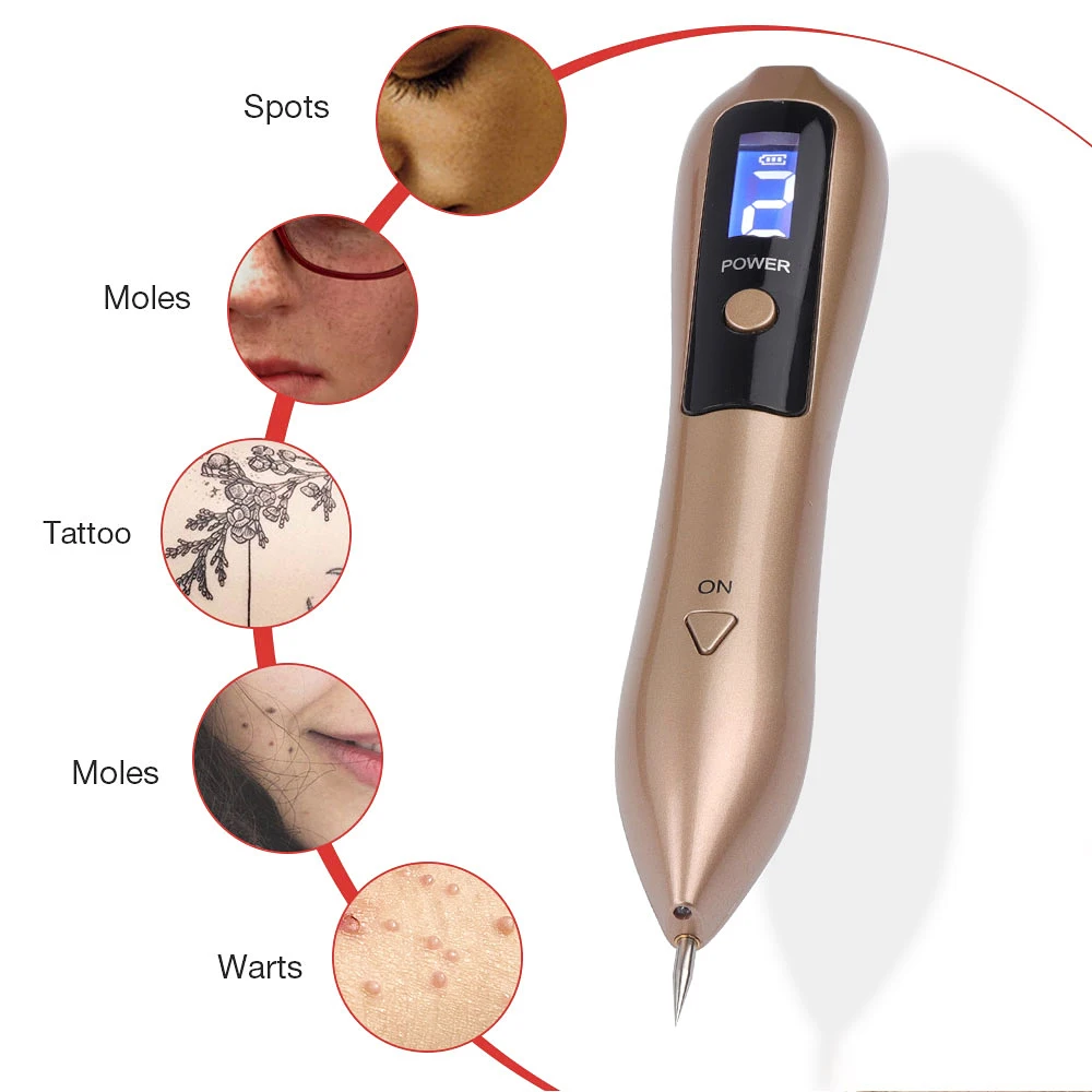 Najnovejši Plazma, Laser Pero Mol Odstranitev Temno Spot Remover LCD Nego Kože Točke Pero Kože Wart Oznako Tatoo Orodje za Odstranjevanje Nego Lepote