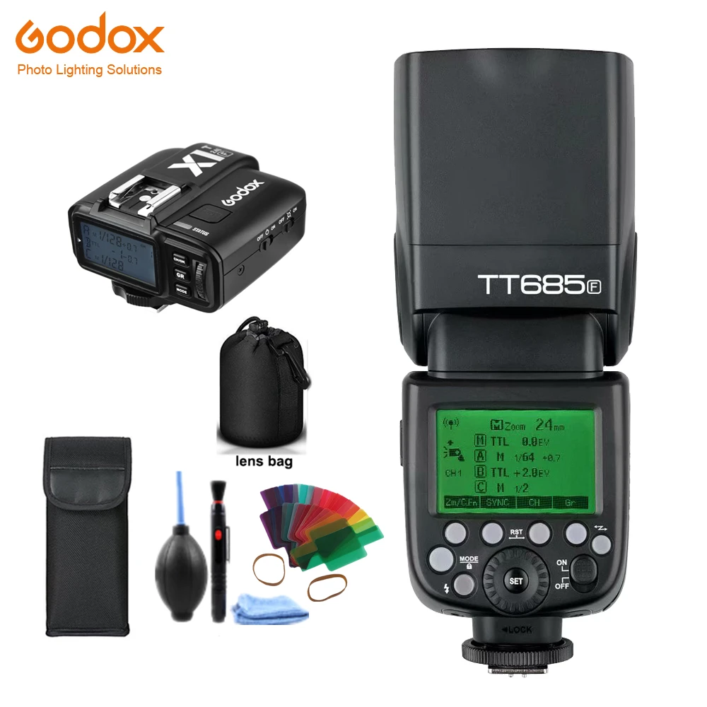 Godox TT685F TT685 Speedlite Bliskavica za Brezžični TTL 2.4 G Brezžični HSS 1/8000s, za Fujifilm X-Pro2/X-Pro1/X-T10/X Fotoaparat z bliskavico