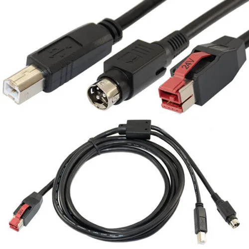 2M 24V Pogon USB Kabel za NCR Scangle Termalni Tiskalnik